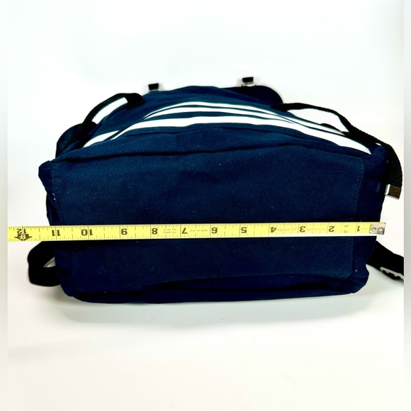 NWOT Jean Paul Gaultier Stylish Canvas Navy Blue Backpack Unisex - Picture 8 of 9
